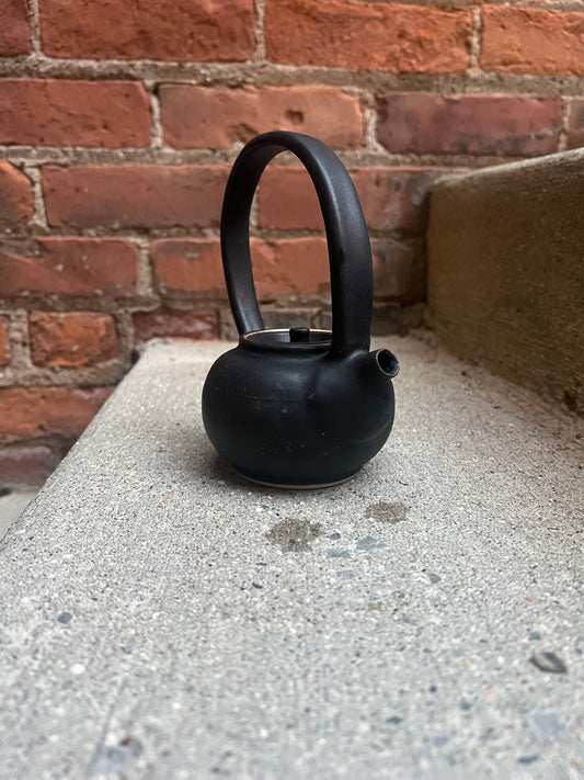 Obsidian Arched-Handle Teapot