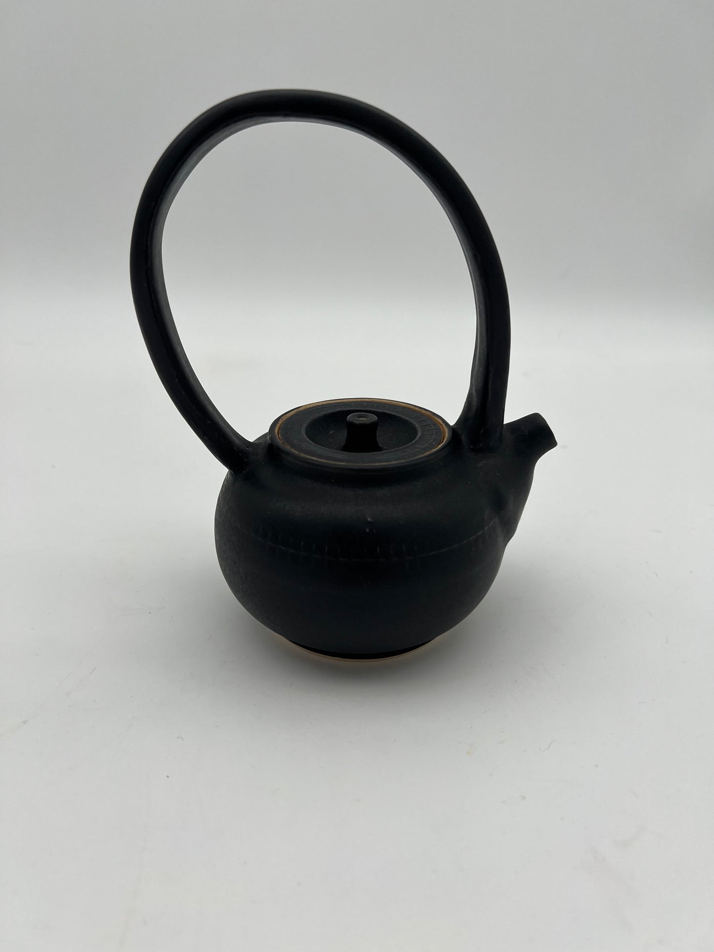 Obsidian Arched-Handle Teapot