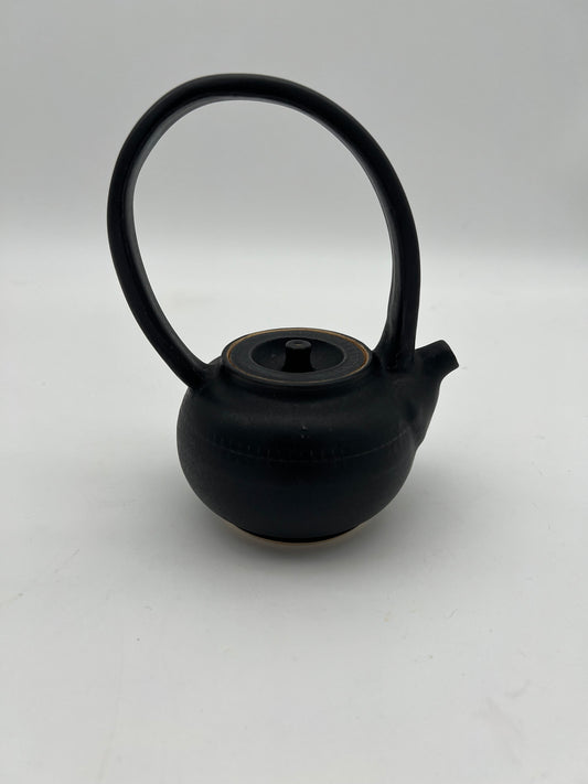 Obsidian Arched-Handle Teapot